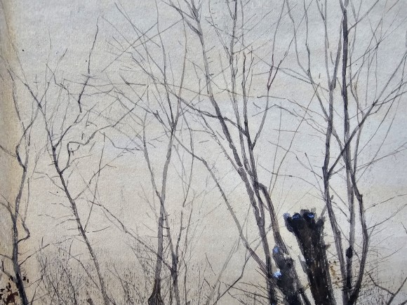 Painting Landscape with Horse, artist Gennady Ladyzhensky - sold