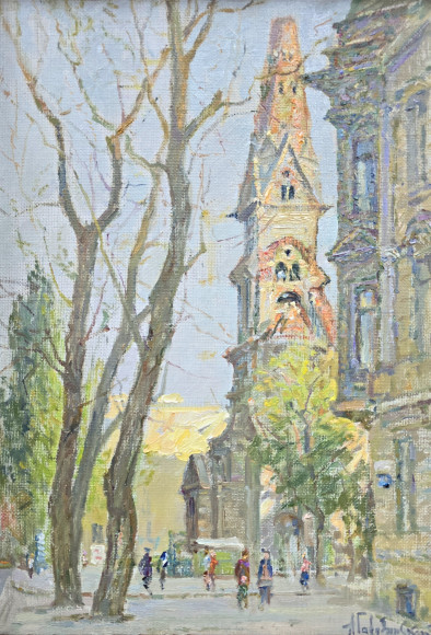 Картина Кирха, художник Гавдзинский Альбин