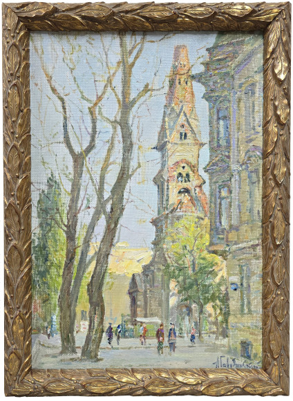 Картина Кирха, художник Гавдзинский Альбин