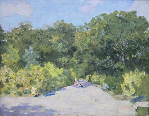 Картина Аллея в санатории, художник Шелюто Николай