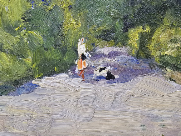 Картина Аллея в санатории, художник Шелюто Николай