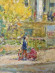 Painting Archaeological Museum, Artist Albin Gawdzinski