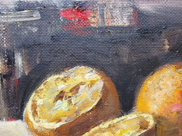 Картина Натюрморт з апельсинами, художник Рахманін Євген - продано