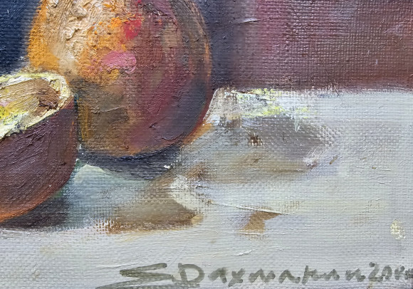 Картина Натюрморт з апельсинами, художник Рахманін Євген - продано