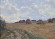 Painting Landscape with stacks, artist Vladimir Litvinenko
