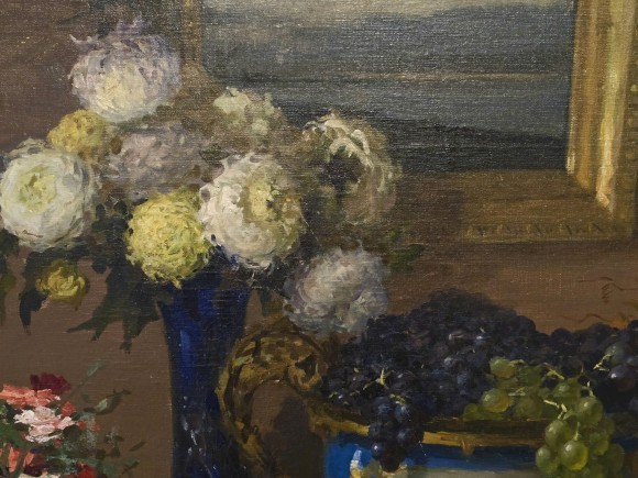 Картина Натюрморт із квітами та виноградом, Художник Костянтин Ломикін