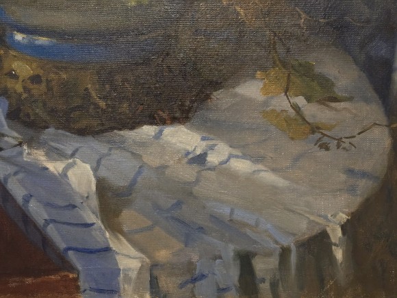 Картина Натюрморт із квітами та виноградом, Художник Костянтин Ломикін