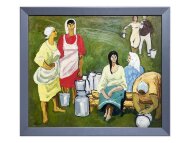 Картина В селе, художник Малышев Геннадий Картина В селе, художник Малышев Геннадий