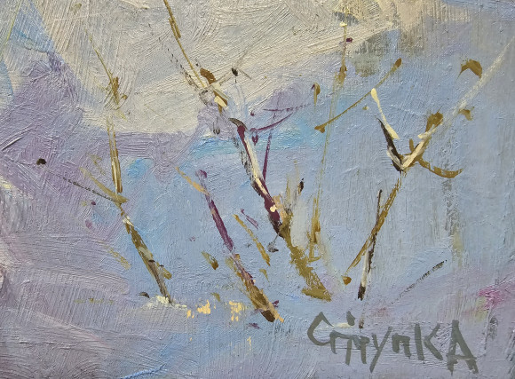 Картина Стайка синичок, художник Ступка Сергій - продано 