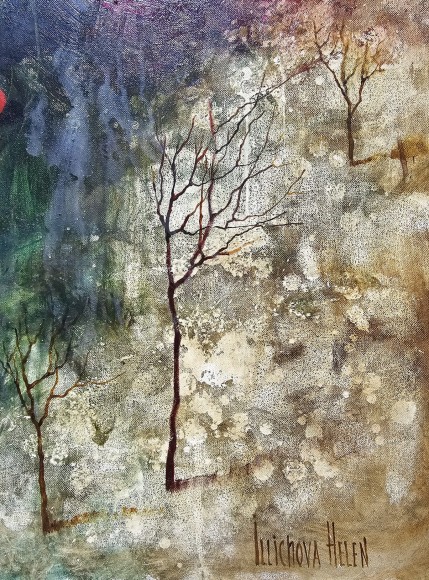 Painting The Way Back is not sought and loaded do not go..., Artist Elena Ilyicheva - sold