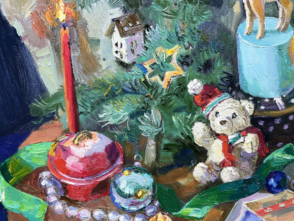 Картина Скоро Новый год, художник Лоза Наталья