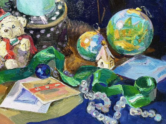 Картина Скоро Новый год, художник Лоза Наталья