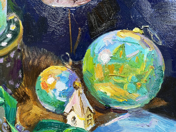 Картина Скоро Новый год, художник Лоза Наталья