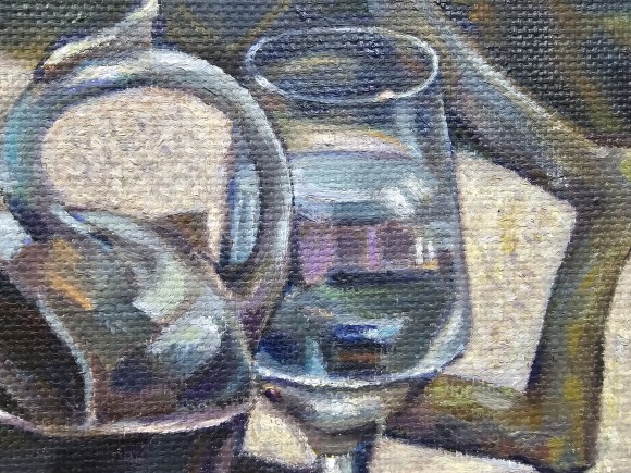 Картина Натюрморт с бабочкой, художник Румянцева М.С. - продано