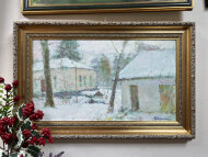 Картина Зимний пейзаж, художник Гавдзинский Альбин