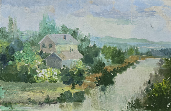 Картина Речная гладь, художник Ольга Цапенко