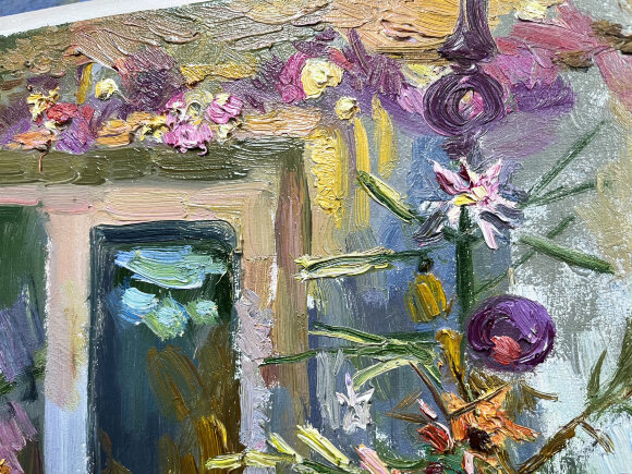 Painting New Year, artist Loza Natalia