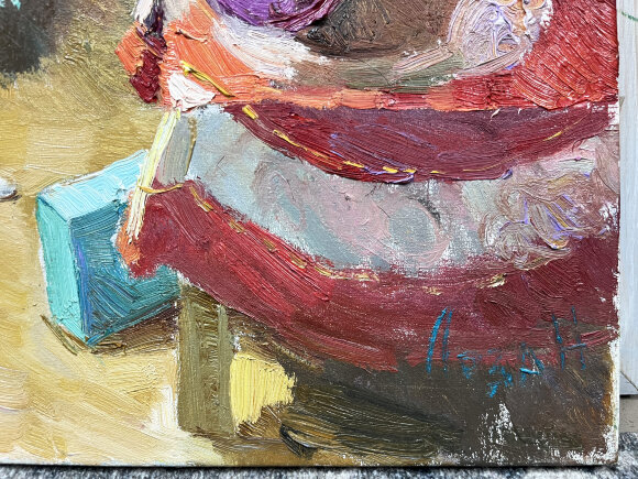 Painting New Year, artist Loza Natalia