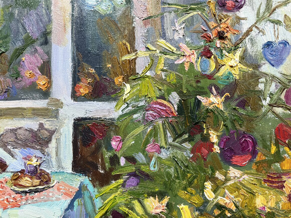 Painting New Year, artist Loza Natalia