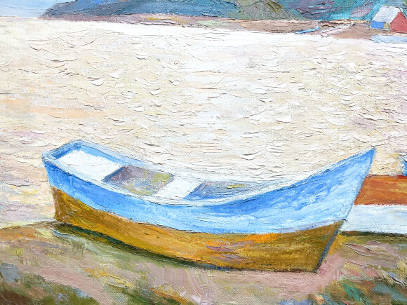 Картина Пейзаж у берега, художник Лоза Адольф