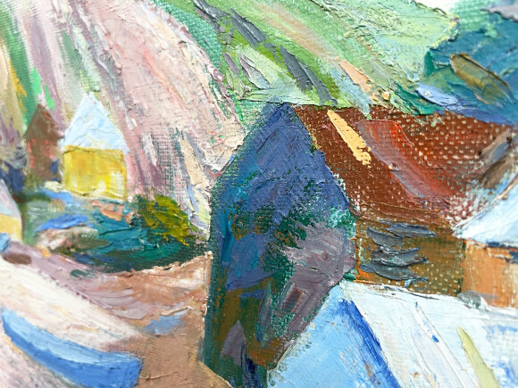 Картина Пейзаж у берега, художник Лоза Адольф