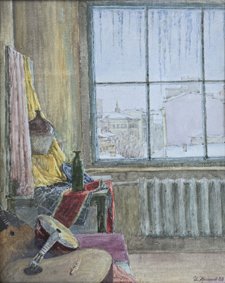 Картина Интерьер мастерской, художник Краснов Игорь
