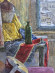 Картина Интерьер мастерской, художник Краснов Игорь