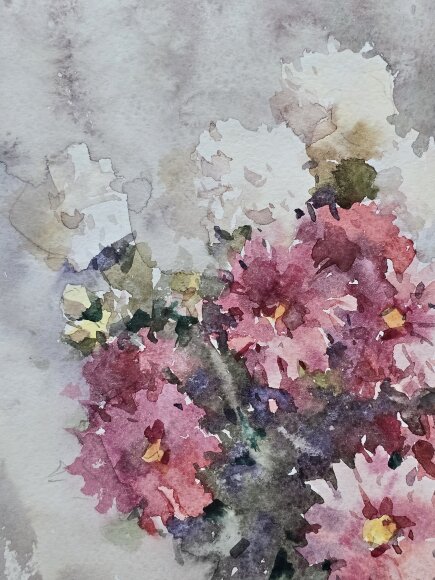 Картина Айстри, художник Сергій Ступка - продано