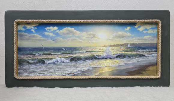 Картина Вид с пляжа Лузановки на Одессу, художник Шевченко Владимир