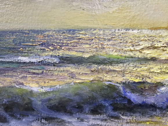 Картина Вид с пляжа Лузановки на Одессу, художник Шевченко Владимир