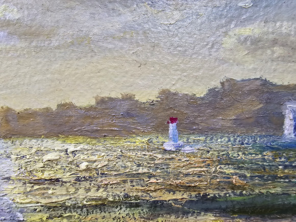 Картина Вид с пляжа Лузановки на Одессу, художник Шевченко Владимир