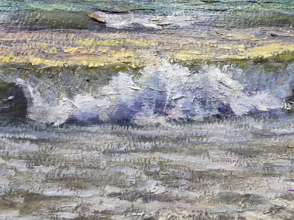 Картина Вид с пляжа Лузановки на Одессу, художник Шевченко Владимир