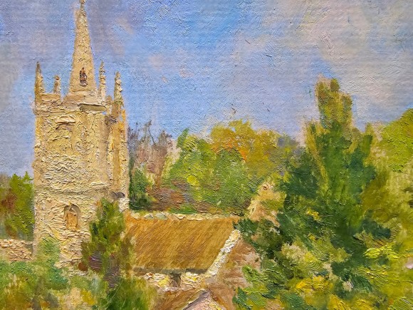 Картина Красные крыши, художник Елена Гавдзинская