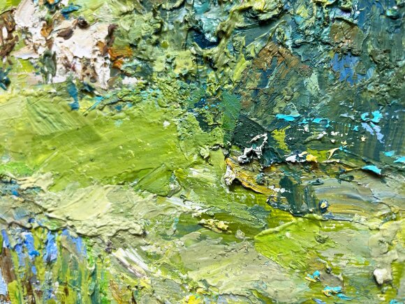 Картина У пруда, художник Тишецкий Валентин