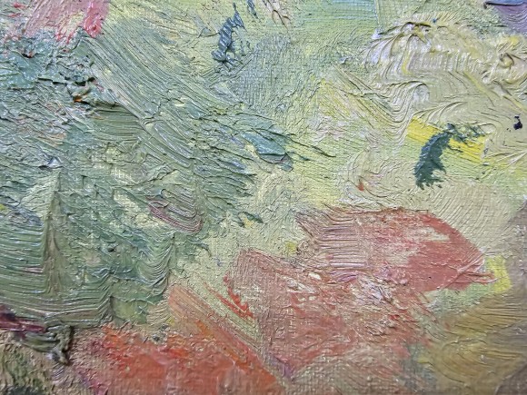 Painting Rural sketch, artist Nikolai Sheluto