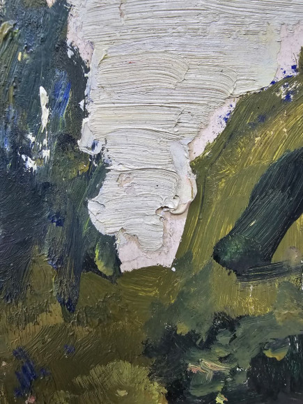 Картина Алея на дачі, художник Шелюто Микола