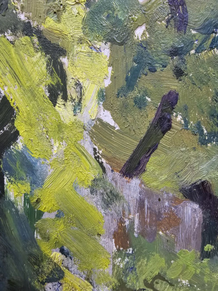 Картина Алея на дачі, художник Шелюто Микола