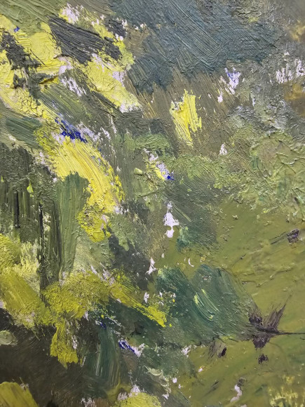 Картина Алея на дачі, художник Шелюто Микола