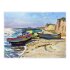 Painting Sanzheika, bright boats, artist Natalia Loza