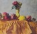 Still Life with Pomegranates, Apples and Lemon, artist Alexander Lisovsky