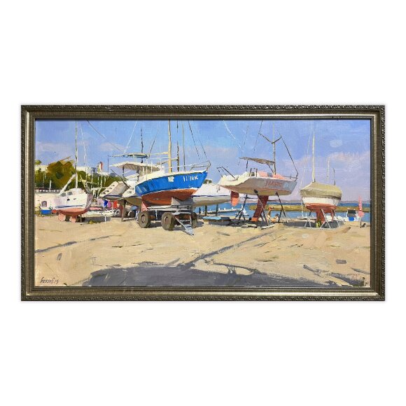 Картина Яхтклуб, художник Божко Евгения