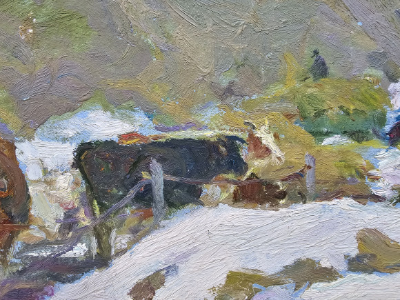 Картина Коровы, художник Гавдзинский Альбин