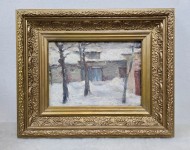 Картина Городской пейзаж очеретом, художник Теофил Фраерман Картина Городской пейзаж очеретом, художник Теофил Фраерман