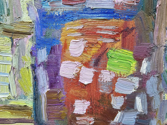 Картина Позолоченный день на углу Тираспольской, художник Лоза Наталья