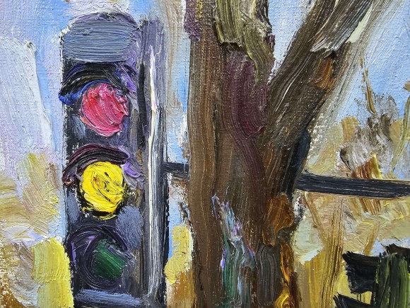 Картина Позолоченный день на углу Тираспольской, художник Лоза Наталья