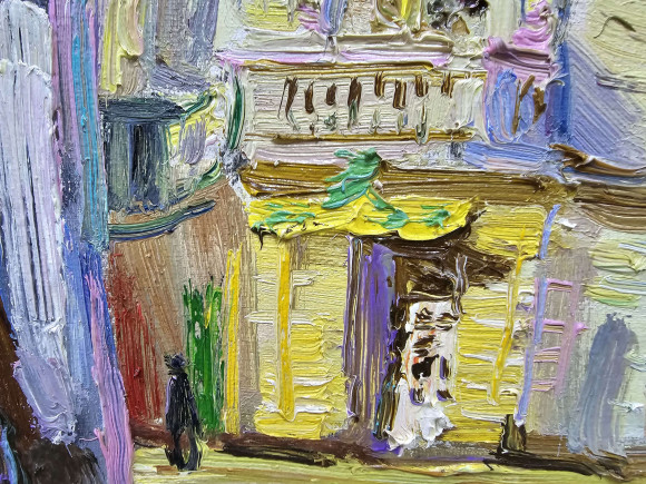 Картина Позолоченный день на углу Тираспольской, художник Лоза Наталья