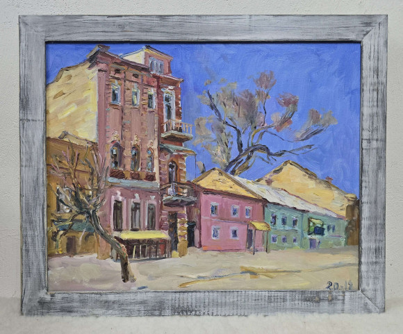 Painting On the Gymnasium, artist Olga Razinkina