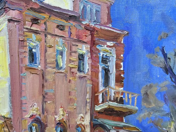 Painting On the Gymnasium, artist Olga Razinkina