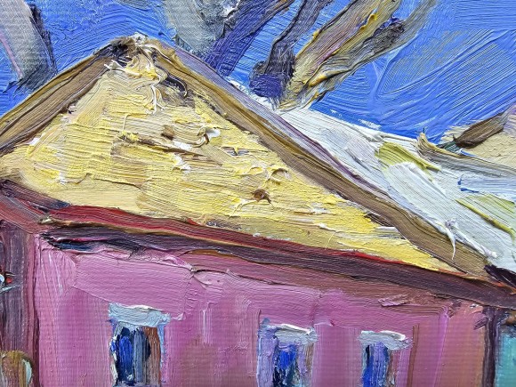 Painting On the Gymnasium, artist Olga Razinkina