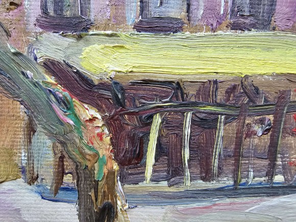 Painting On the Gymnasium, artist Olga Razinkina